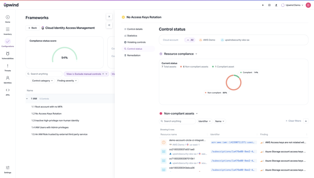 The CSPM function of a CNAPP detects, contextualizes, and remediates misconfigurations across clouds to strengthen overall security posture