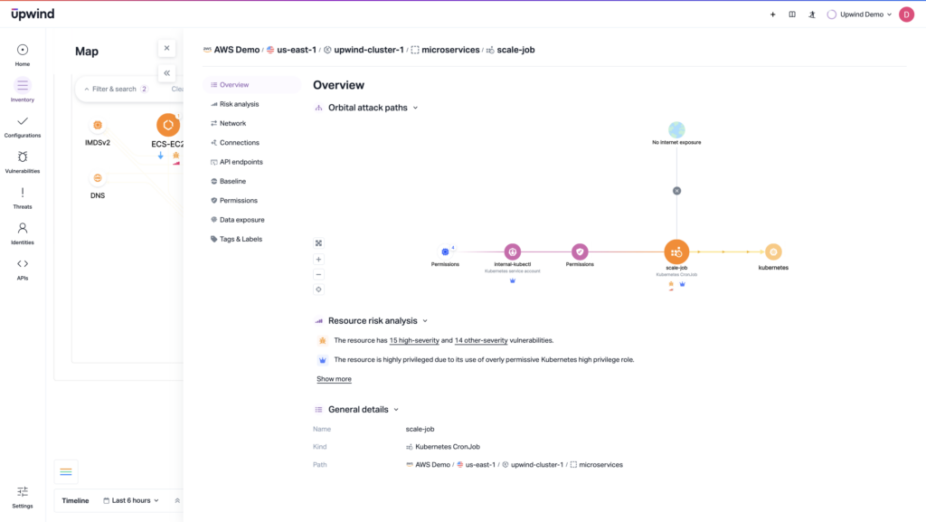 A CNAPP can connect identity to container and runtime behavior, exposing hidden attack paths that arise from Role-Based Access Control (RBAC) and runtime privilege.