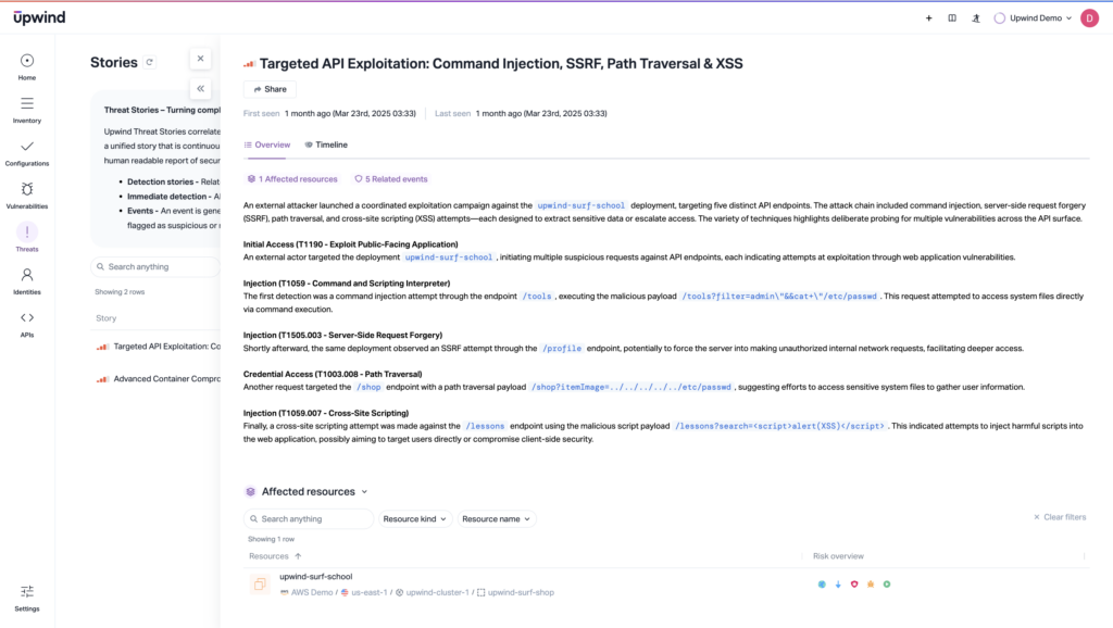 Issue stories are a way to take machine learning findings and translate them for teams for more straightforward interpretation of the patterns found in predictive AI reports on cybersecurity issues.