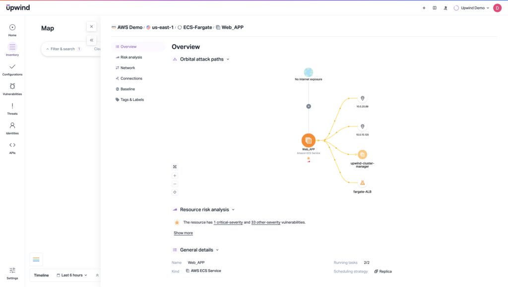 Ephemeral workloads require runtime-aware monitoring for real-time threats. That’s particularly important for workloads like a short-lived Fargate task.