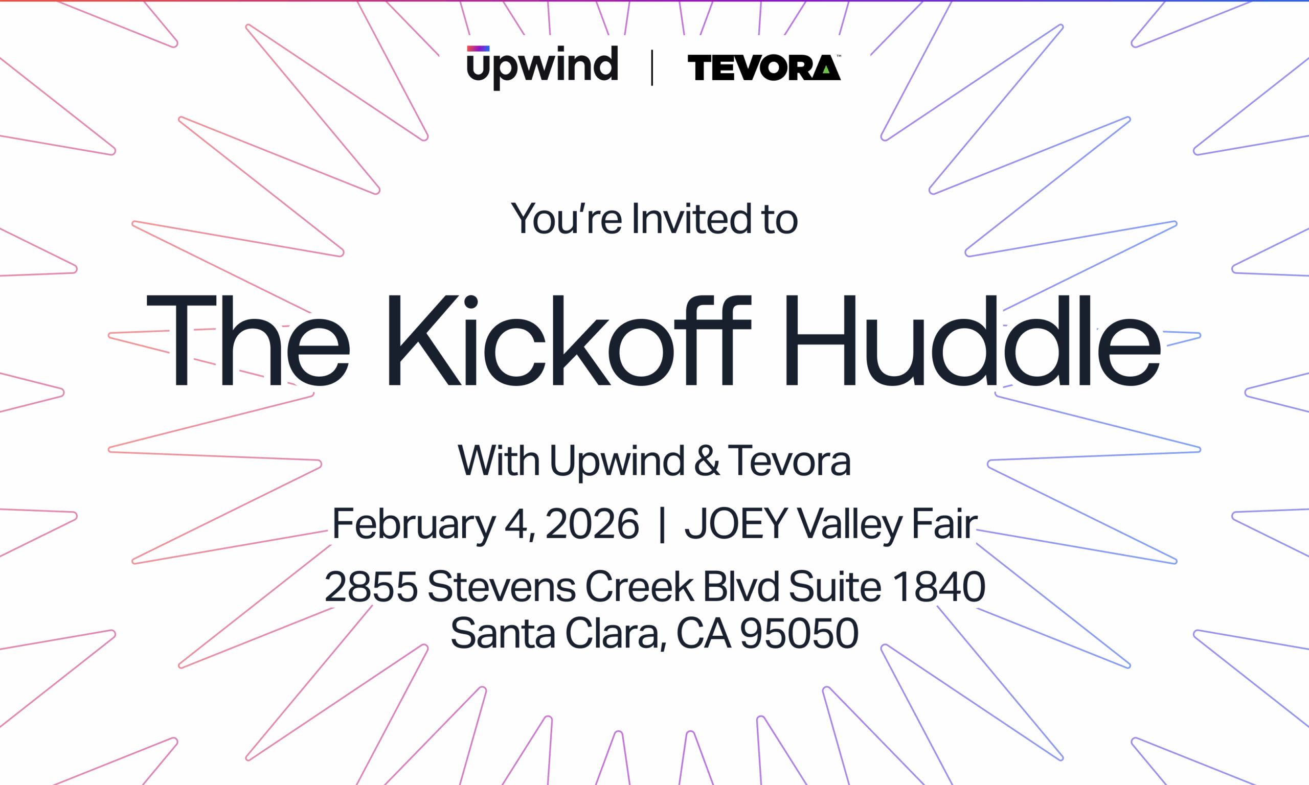 Kickoff Huddle with Upwind + Tevora