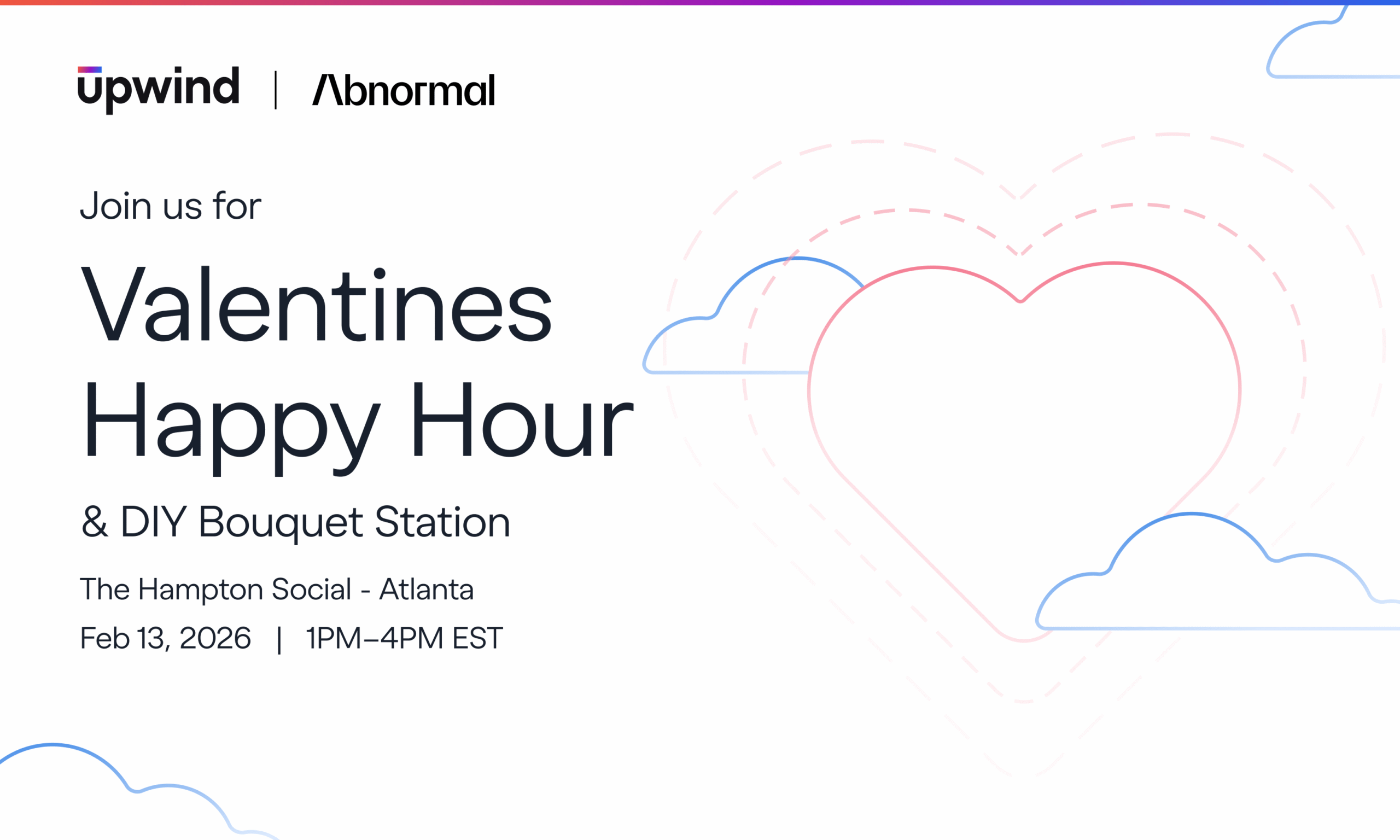 Abnormal AI + Upwind: Valentines Happy Hour & DIY Bouquet Station