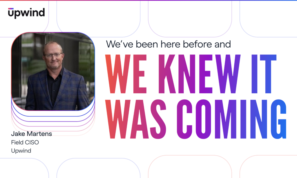 We Knew It Was Coming