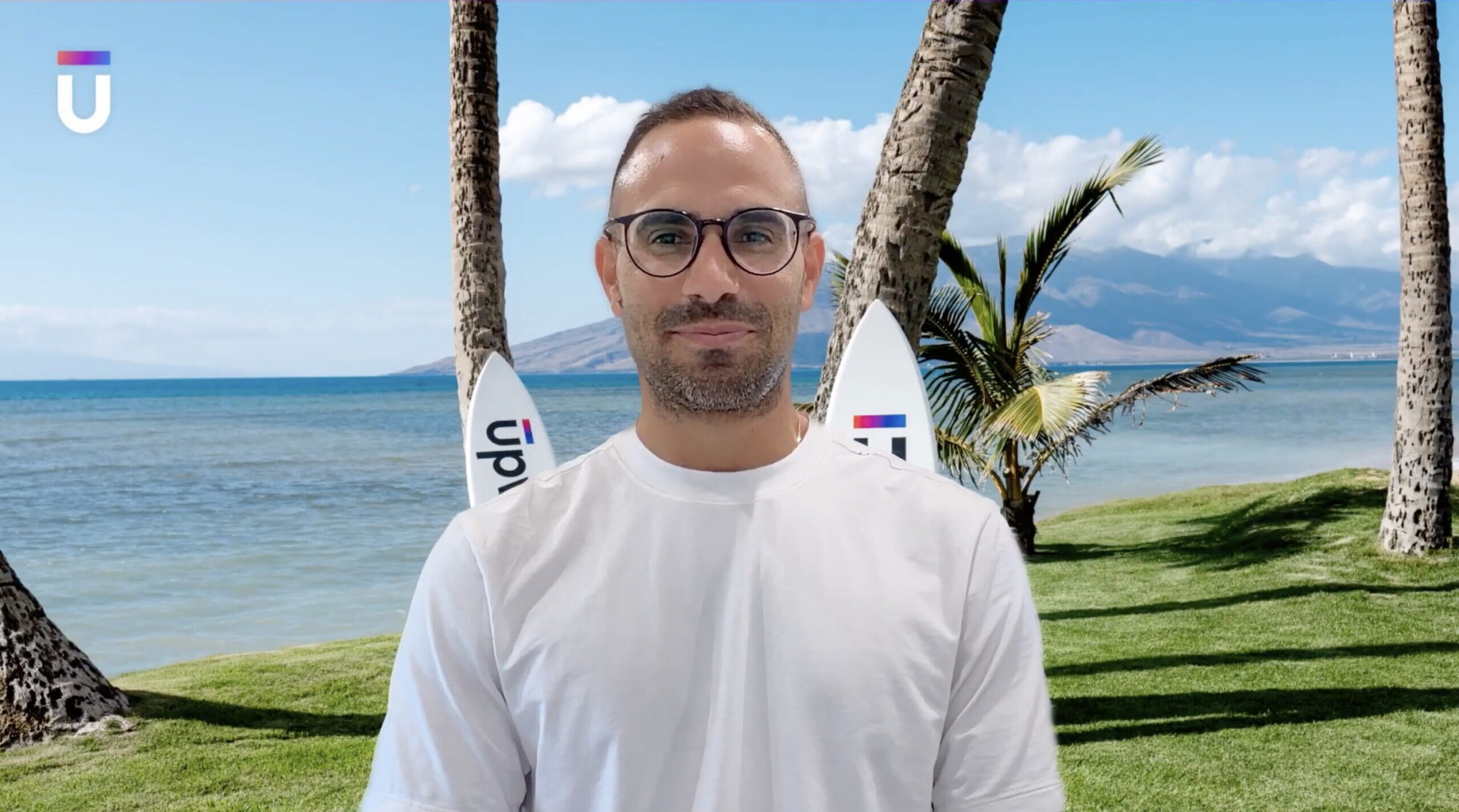 Amiram Shachar, Upwind CEO, presenting why Upwind went all in on AI security