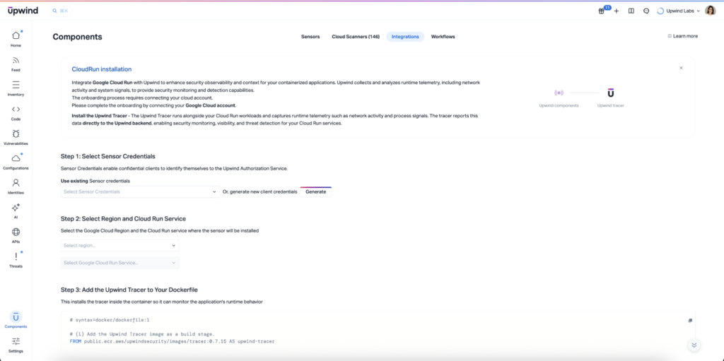 Google Cloud Run Configuration