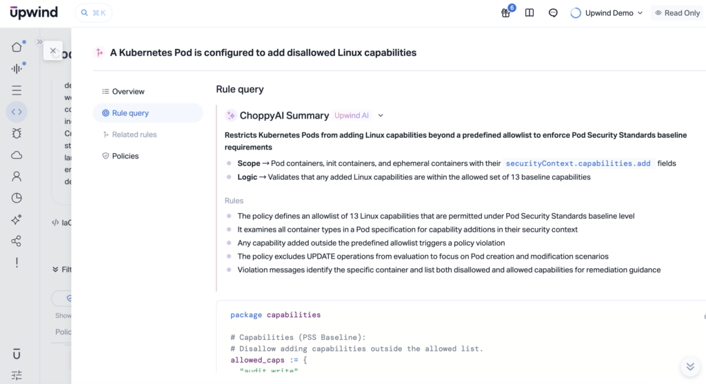 Choppy AI Summary Rule Query