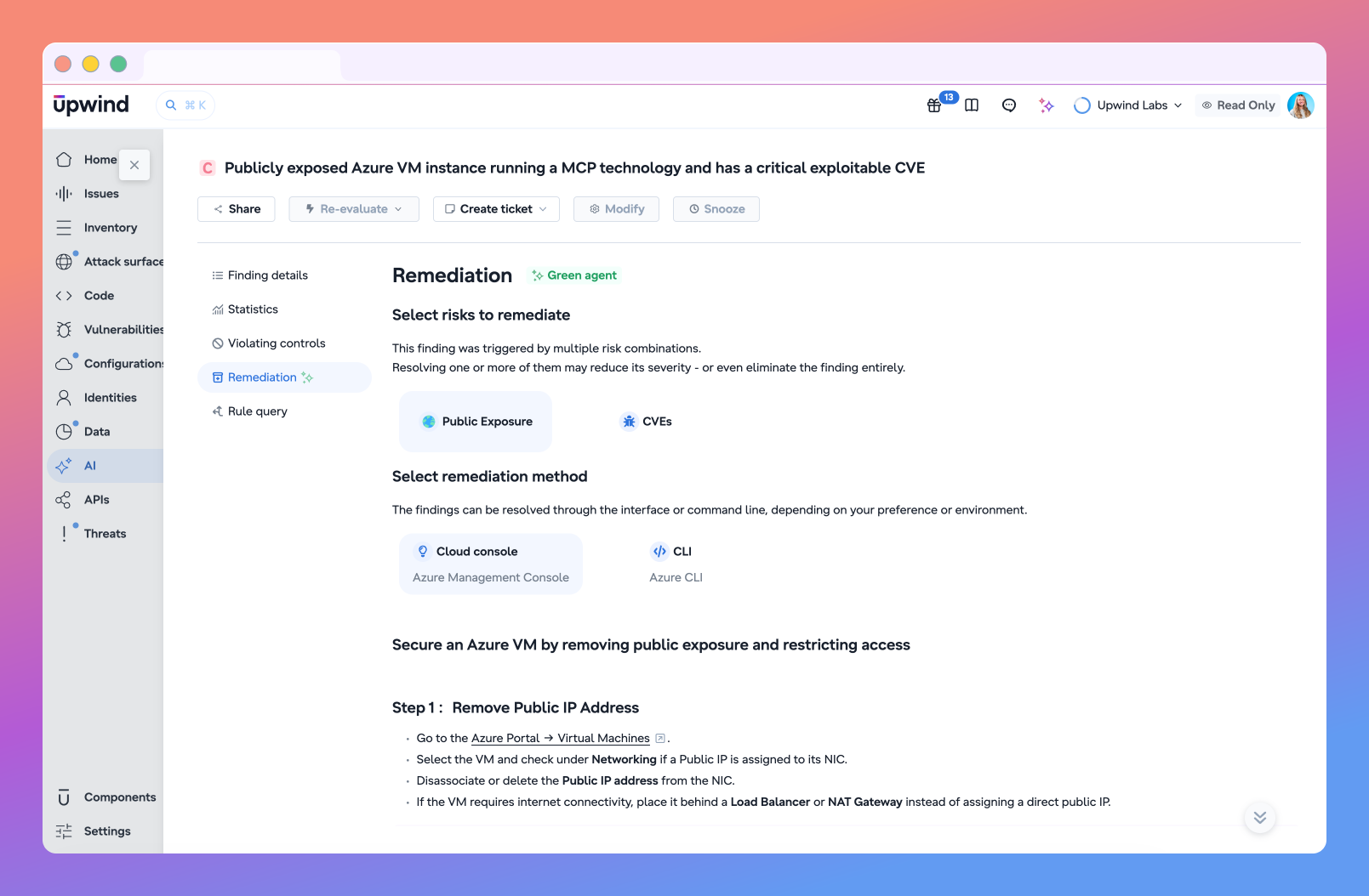 AI Remediation Guidance