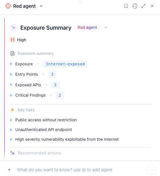 Red Agent Exposure Summary