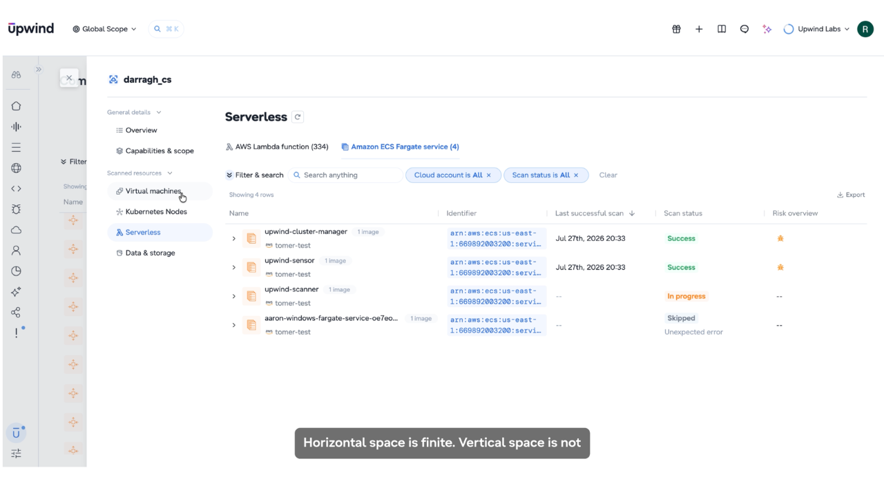 Resource Navigation in Cloud Scanner
